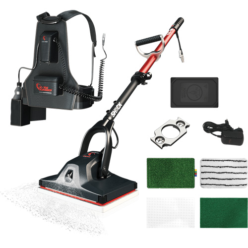 Shock Oscillating Floor Cleaning Machine with Backpack, Cleaner Nuna Depot Inc.