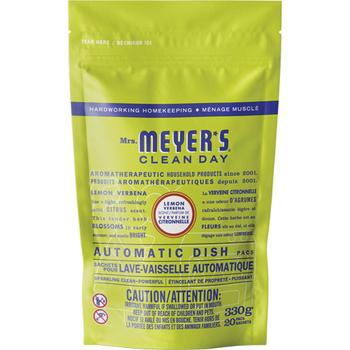 Sachets de d&eacute;tergent pour lave-vaisselle automatique Mrs. Meyer's Clean Day, Capsules, 330 g, Verveine citronnelle Nuna Depot Inc.