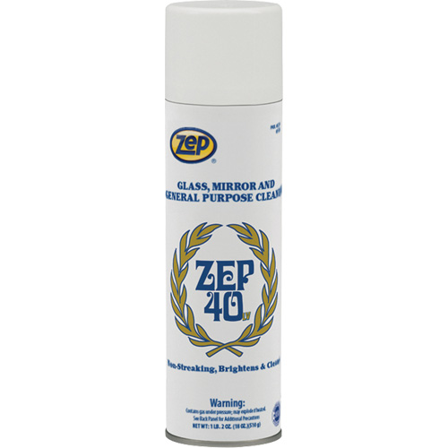 Non-Streaking Glass & Mirror Cleaner, 18 oz., Aerosol Can Nuna Depot Inc.