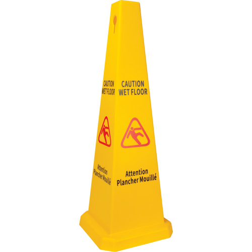 Wet Floor Safety Cone, Bilingual with Pictogram Nuna Depot Inc.