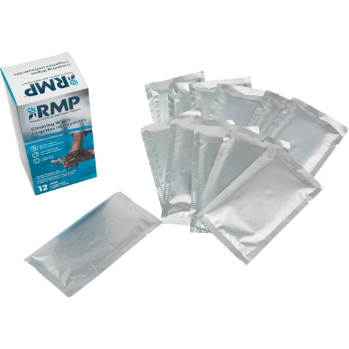 Individually Wrapped Cleaning Wipes, 12 Wipes, 8" x 9-1/2" Nuna Depot Inc.