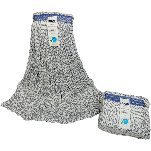 Candy-Striped Mop Head, Floor Finishing, Synthetic, 24 oz., Loop Style Nuna Depot Inc.