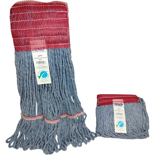 Wide-Band Mop Head, Antimicrobial/Floor Finishing/Specialty, Cotton/Rayon/Synthetic, Loop Style Nuna Depot Inc.