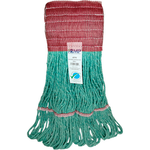 Wide-Band Mop Head, Antimicrobial/Floor Finishing/Specialty, Cotton/Rayon/Synthetic, Loop Style Nuna Depot Inc.