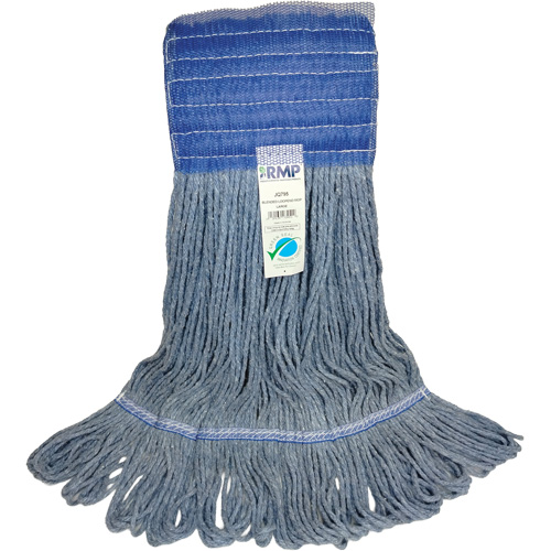 Wide-Band Mop Head, Antimicrobial/Floor Finishing/Specialty, Cotton/Rayon/Synthetic, Loop Style Nuna Depot Inc.