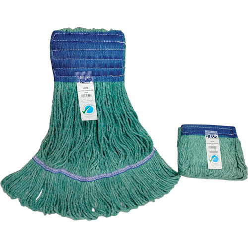 Wide-Band Mop Head, Antimicrobial/Floor Finishing/Specialty, Cotton/Rayon/Synthetic, Loop Style Nuna Depot Inc.