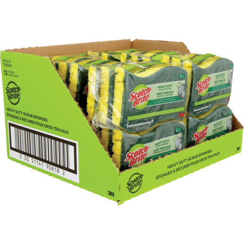 Scotch-Brite&reg; Heavy Duty Scrub Sponge, Scrubbing, 2-3/5" W x 4-2/5" L Nuna Depot Inc.