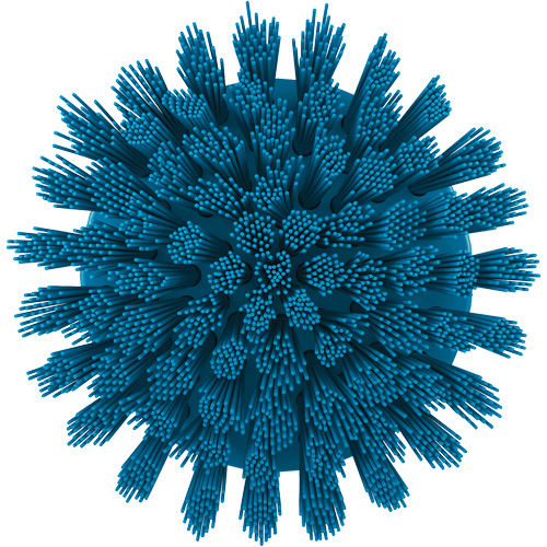 HyDrive Round Drill Brush, Extra Stiff Bristles, 3-1/10" Long, Blue Nuna Depot Inc.