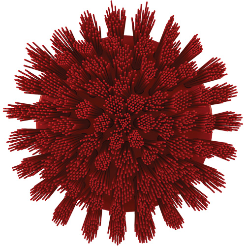 HyDrive Round Drill Brush, Extra Stiff Bristles, 3-1/10" Long, Red Nuna Depot Inc.