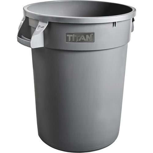 Grey Titan Garbage Container, Plastic, 32 US gal. Nuna Depot Inc.