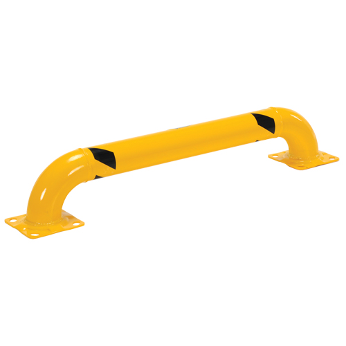 Low Profile Rack Guards, 4' W x 0.75' H, Yellow Nuna Depot Inc.
