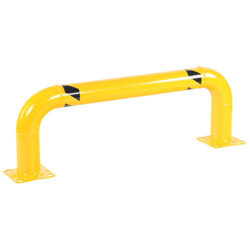 Garde-corps &agrave; profil bas pour rayonnages, 4' la x 1,4' h, Jaune Nuna Depot Inc.