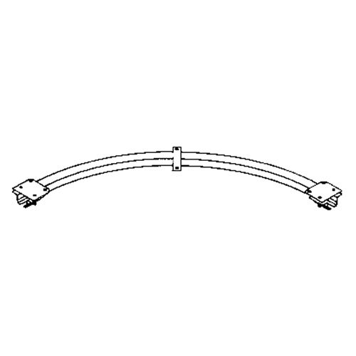 Ceiling Mounted 90° Curved Curtain Partition Track, 3' L Nuna Depot Inc.