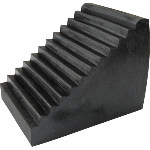 Wheel Chock, 9-1/2" x 6-1/2" x 7-1/2", Black Nuna Depot Inc.