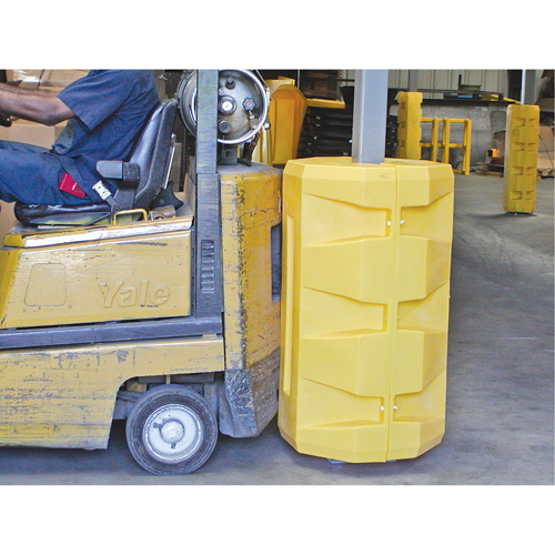 Column Protectors, 8-1/4" x 10-1/4" Inside Opening, 23-1/2" L x 23-1/2" W x 39-1/2" H, Yellow Nuna Depot Inc.