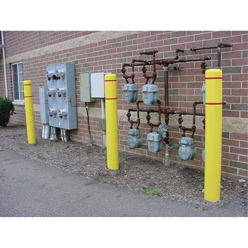 Polyethylene Bollard Covers, 6-5/8" Dia. x 60" L, Yellow Nuna Depot Inc.