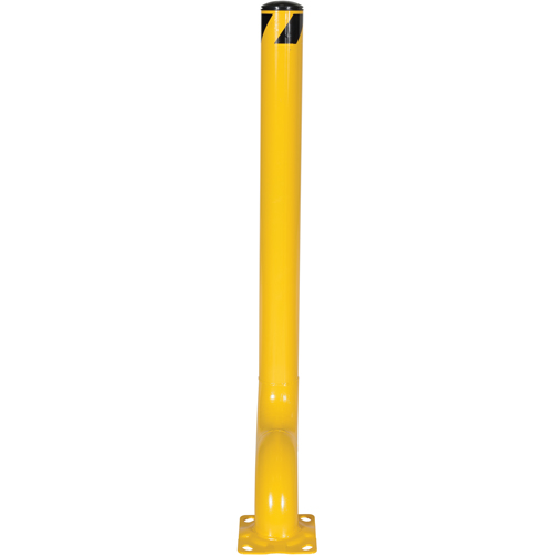 Offset Bollard, Steel, 54" H x 4-1/2" W, Yellow Nuna Depot Inc.