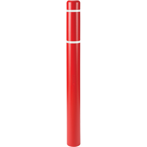 Polyethylene Bollard Covers, 6-5/8" Dia. x 60" L, Red Nuna Depot Inc.