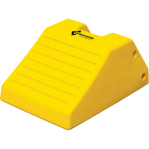 Heavy-Duty Wheel Chocks, Polyurethane, Safety Yellow, 14-9/10" W x 21-9/10" D x 10-3/5" H Nuna Depot Inc.