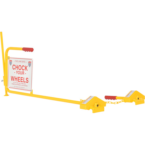 Single Rail Chock With Flag Rail Combo Nuna Depot Inc.