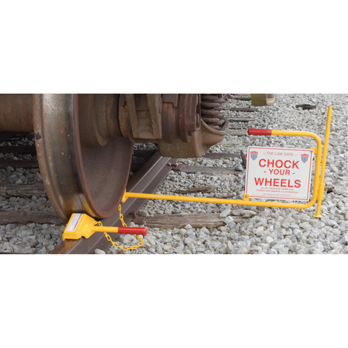 Single Rail Chock With Flag Rail Combo Nuna Depot Inc.