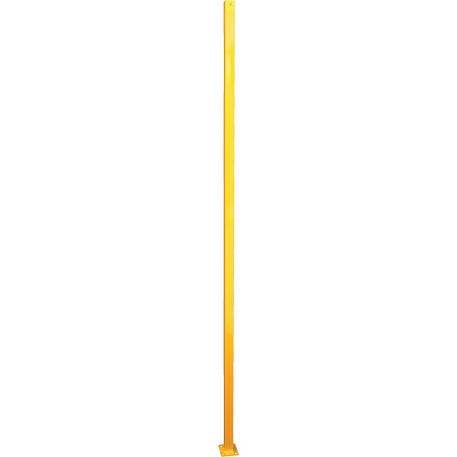 Adjustable Perimeter Guard In-Line Post, 4" W x 96" H, Yellow Nuna Depot Inc.