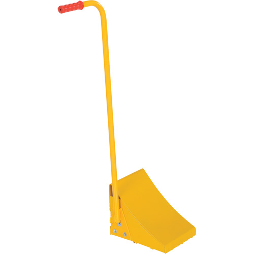 Cale de roue avec poign&eacute;e ergonomique, Acier, Jaune, 8" la x 10-3/4" p x 9-1/8" h Nuna Depot Inc.