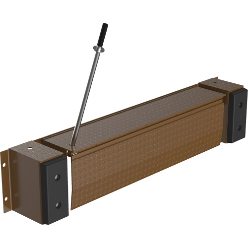 Niveleur de quai m&eacute;canique Edge-O-Dock, 93" la, 66" Largeur de la plateforme, 29" Port&eacute;e Nuna Depot Inc.