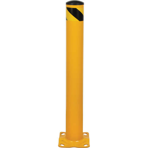 Bollard, Steel, 36" H x 4-1/2" W, Yellow Nuna Depot Inc.