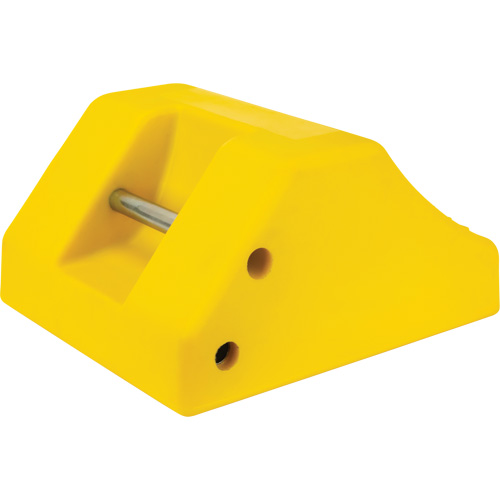 Heavy-Duty Wheel Chocks, Urethane, Yellow, 15-1/2" W x 17-7/10" D x 10" H Nuna Depot Inc.