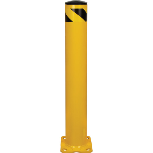 Safety Bollard, Steel, 36" H x 5-1/2" W, Yellow Nuna Depot Inc.