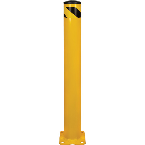 Safety Bollard, Steel, 42" H x 5-1/2" W, Yellow Nuna Depot Inc.
