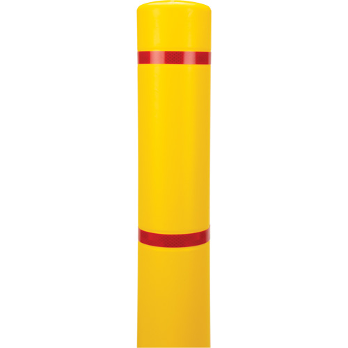 Polyethylene Bollard Cover, 4-1/2" Dia. x 64" L, Red/Yellow Nuna Depot Inc.