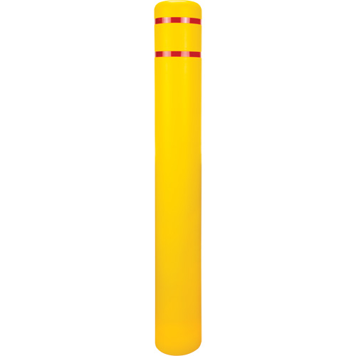 Polyethylene Bollard Cover, 6-5/8" Dia. x 52" L, Red/Yellow Nuna Depot Inc.