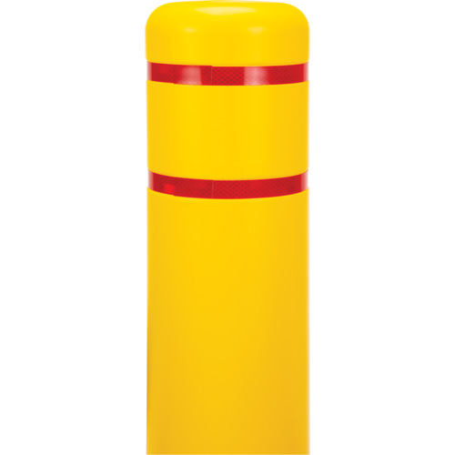 Polyethylene Bollard Cover, 6-5/8" Dia. x 52" L, Red/Yellow Nuna Depot Inc.