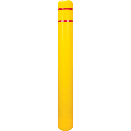Polyethylene Bollard Cover, 6-5/8" Dia. x 60" L, Red/Yellow Nuna Depot Inc.
