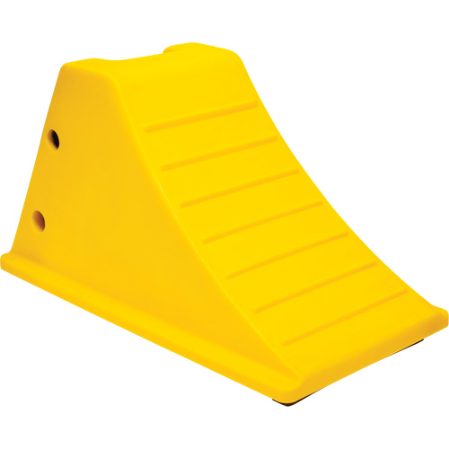 Wheel Chocks with Rubber Tread, Polyurethane, Yellow, 11-1/4" W x 21" D x 12-1/4" H Nuna Depot Inc.
