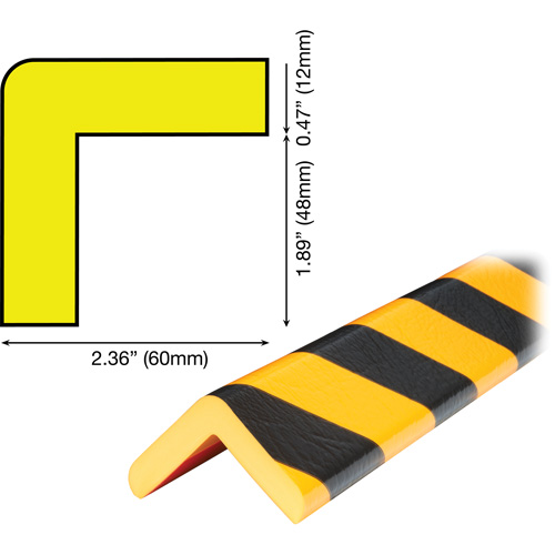 Butoir de protection de coin mod&egrave;le H Plus 1M Nuna Depot Inc.