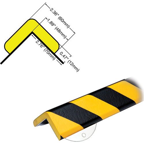 Trousse de protection murale avec butoir de protection de coin mod&egrave;le WPK H+ 1/2M Nuna Depot Inc.