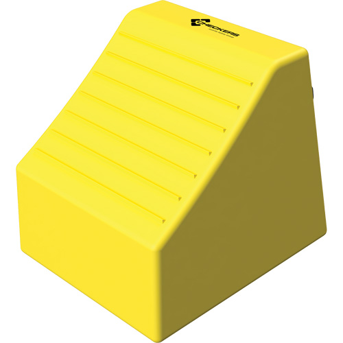 Cale de roue ultra-robuste pour l'exploitation mini&egrave;re Checkers Safety sans support, PEHD, Jaune, 14-1/2" la x 17-1/2" p x 16" h Nuna Depot Inc.