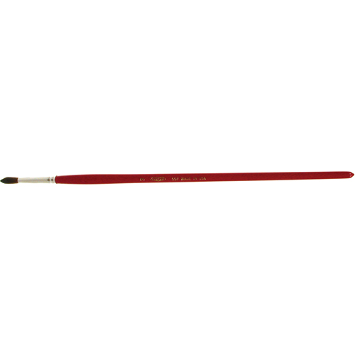 Pinceau de forme ronde pour marquage, Largeur de la brosse de 3/16", Soie de chameau, Manche &agrave; Bois Nuna Depot Inc.