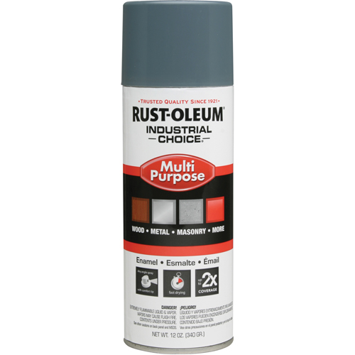 Peinture en a&eacute;rosol &agrave; usages multiples syst&egrave;me 1600 Industrial Choice, Gris machine, Brillant, 12 oz, Canette a&eacute;rosol Nuna Depot Inc.