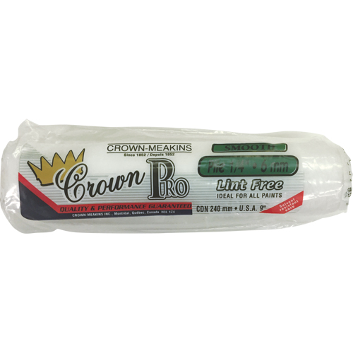 Professional Lint-Free Paint Roller Cover, 6 mm (1/4") Nap, 240 mm (9-1/2") L Nuna Depot Inc.