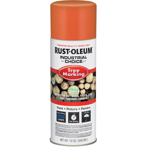 Peinture pour le marquage des arbres Industrial Choice T1600, Orange fluorescent, 16 oz Nuna Depot Inc.