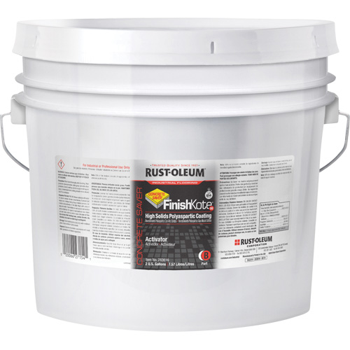 Concrete Saver&reg; FinishKote 80 High Solids Polyaspartic Floor Coating Part B, Pail, Clear/Tint Base Nuna Depot Inc.