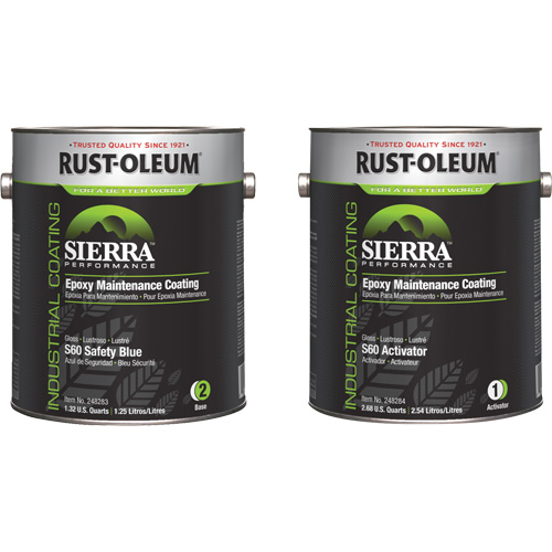 Trousse de rev&ecirc;tement dentretien &eacute;poxydique &agrave; base deau Sierra S60, Gallon, Bleu Nuna Depot Inc.