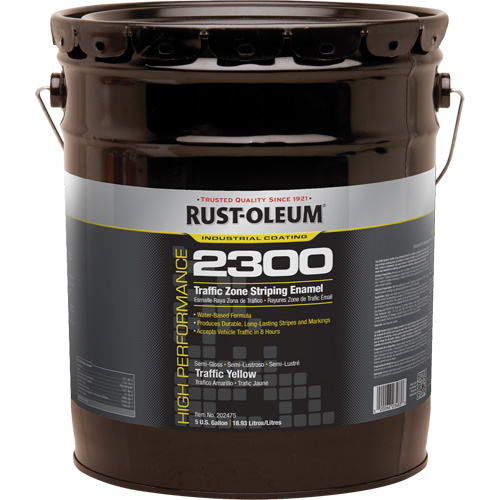 Peinture pour traçage de ligne invers&eacute;e Syst&egrave;me 2300 &agrave; haut rendement, Jaune, 5 gal., Seau Nuna Depot Inc.