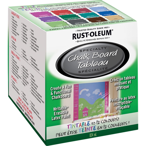 Specialty Chalk Board Paint, 824 ml, Kit, Tint Base Nuna Depot Inc.