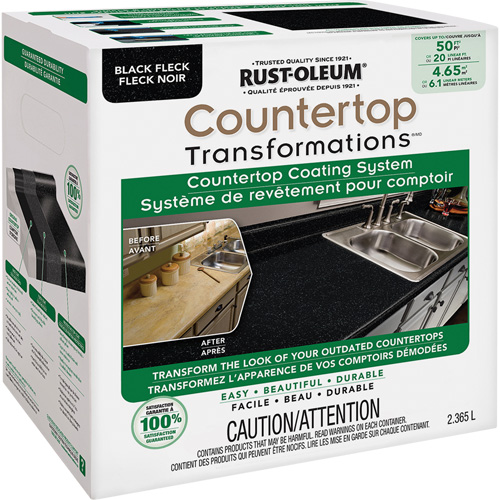 Countertop Transformations&reg; Fleck Countertop Coating System, 2.37 L, Kit, Black Fleck Nuna Depot Inc.