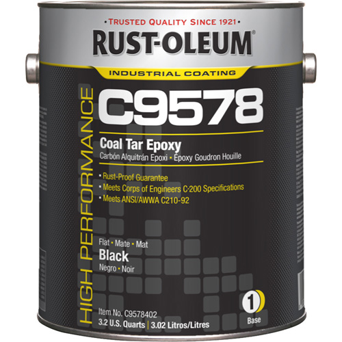 C9578 System Coal Tar High Solids Epoxy Base Component, Black, Gallon Nuna Depot Inc.